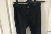 Women's High Waist Black Jeans