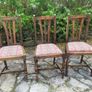 4 antique wooden chairs Image 3
