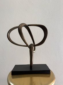 Brass Knot Object on Stand by West Elm