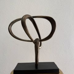 Brass Knot Object on Stand by West Elm
