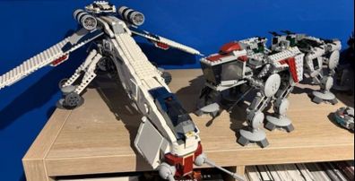 Lego Star Wars AT-OT and Drop Ship (10105) Please read description.