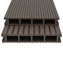 WPC Hollow Decking Boards with Accessories 40m2 2.2m Dark Brown Image 2