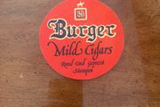 Burger mild cigars beer coaster