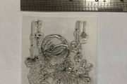 Cute baby girl photopolymer stamp set