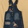 Blue Denim Dungaree Dress Image 2