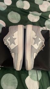Bape grey shoes