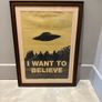Framed X-files 'I want to believe' Poster Image 3