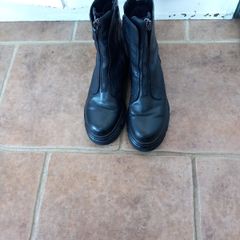 Gabor Black Chunky Platform Ankle Boots