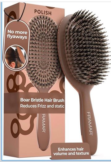 Boar hair brush