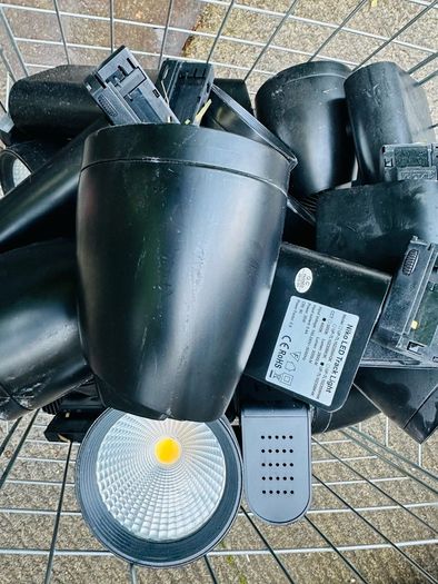 Prelux Nico Led Track Lights Job Lot Clearance - 55 Lights With 25 Rails