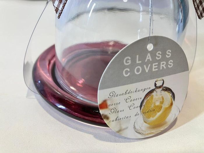 Mini Cake Stand with Glass Bell (Set of 6)