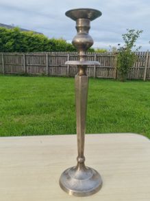 Classic, silver-plated tall candlestick (candelabra)