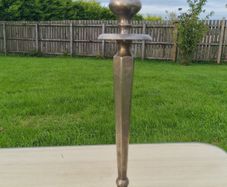 Classic, silver-plated tall candlestick (candelabra)