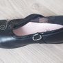 Girls Black School Shoes Image 3