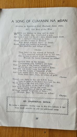 1916  Songs Book. Plus 2 Other Vintage Song Books.