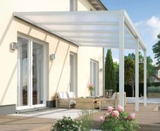 Aphrodite Veranda with Polycarbonate Roof - White - 3mx3m