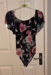 New Look Mesh Floral Bodysuit