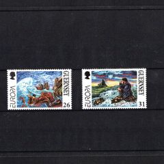 1997 Guernsey Europa Tales and Legends Commemorative Stamps Mint Never Hinged (MNH).