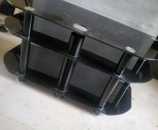 Glass tv stand