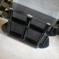Glass tv stand