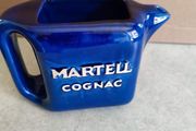VTG. Martell Cognac Ceramic Cobalt Blue Pitcher.