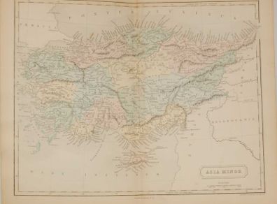 Antique Map 1851 Asia Minor