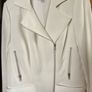 White heavy Outline zip up jacket size 8 Image 3