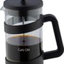 Caf Ole Style Cafetiere, 350ml 1 Cup Plastic and Glass French Press Coffee Maker Matt Black Image 4