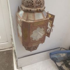 Antique Turkish lantern 45 x 17 cm approx