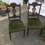 Antique grandfather & grandmother armchairs with 4 matching dining chairs Image 4