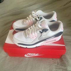 Air Max 90 - White/wolfgrey-pink Foam