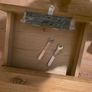 Solid Oak Office Desk Image 4