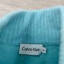 CK Calvin Klein Half Zip/Button Wool Blend Jumper Mens XL Image 6