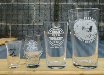 Irish Beer & Whiskey Festival Glasses