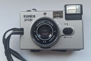 vintage Konica Pop 35mm film camera