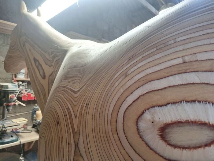 Life Size Replica Solid Wooden Horse