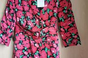 BNWT -   Savida print rose belted dress UK 10