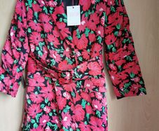 BNWT -   Savida print rose belted dress UK 10