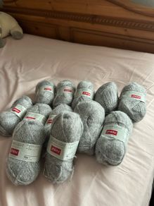 12 x Phildar Strass Light Metallic Yarn Lot - 1,740m Total