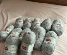 12 x Phildar Strass Light Metallic Yarn Lot - 1,740m Total