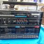 Vintage SANYO Radio and Dual Tape Deck, Model No. C36L, and 2 speakers, in excellent condition, both Tapes and Radio functioning well Image 2