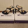 Lotus Shannon navy suede dress sandal Image 2