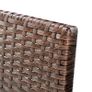 3 Piece Garden Lounge Set with Cushions Poly Rattan Brown Image 4