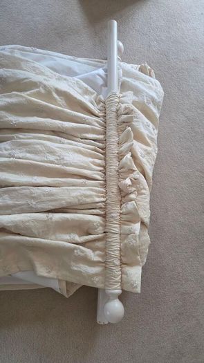Curtains 270Lcm x 200Wcm - tie backsx2 - pole