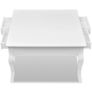 Coffee Table with 4 Drawers White Image 4