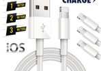 1m/2m/3m Long iPhone Charger for Apple iPhone Lightning 12 11 X 6 5 7 8 USB Cable