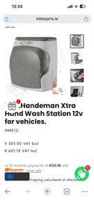 Handeman Xtra hot water handwashing unit Rrp 620