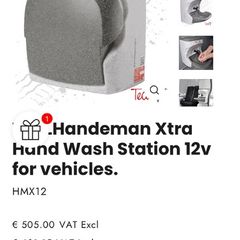 Handeman Xtra hot water handwashing unit Rrp 620