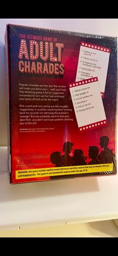 Adult Charades Game Brand New