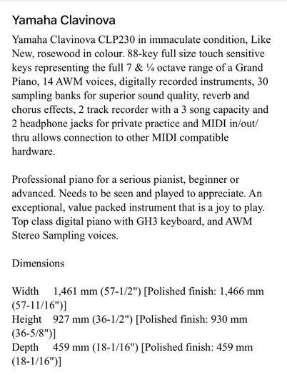 Yamaha Clavinova